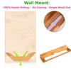 Cozee Bay Bamboo Paper Towel Dispenser, Paper Towel Holder for Kitchen Bathroom Toilet of Home and Commercial, Wall Mount or Countertop for Multifold, C Fold, Z fold, Trifold Hand Towels view 2