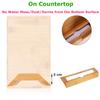 Cozee Bay Bamboo Paper Towel Dispenser, Paper Towel Holder for Kitchen Bathroom Toilet of Home and Commercial, Wall Mount or Countertop for Multifold, C Fold, Z fold, Trifold Hand Towels view 3