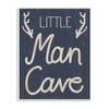 Kids Little Man Cave Word Boys Blue Nursery Design view 1