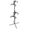 CyclingDeal Bike Vertical Freestanding Hanger Parking Rack - Fully Adjustable Gravity Storage Floor Stand - Safe & Secure for Hanging MTB Road Bicycles in Garage or Home - 4 Bikes Horizontal view 1