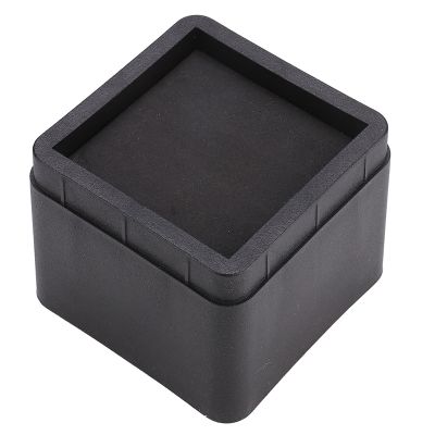 Fdit 4PCS Stackable Bed Risers Black -Proof Furniture Legs Risers for Sofa, Table, and Chair (3.3", 4Pcs)