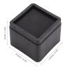 Fdit 4PCS Stackable Bed Risers Black -Proof Furniture Legs Risers for Sofa, Table, and Chair (3.3", 4Pcs) view 2