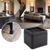 Fdit 4PCS Stackable Bed Risers Black -Proof Furniture Legs Risers for Sofa, Table, and Chair (3.3", 4Pcs) view 3