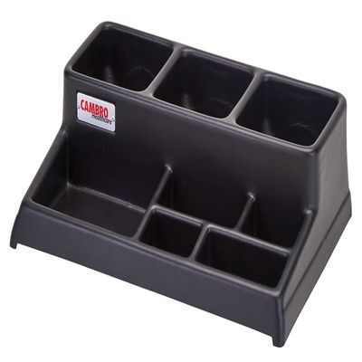 Cambro BSACS110 Airpot and Condiment Station Black 1 Each