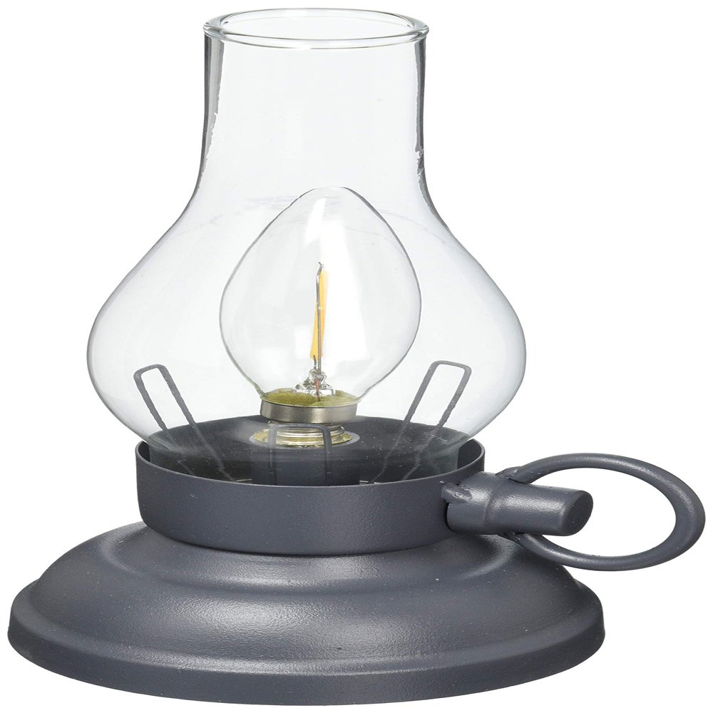Keystone DE046390 LED Filament Light, Steel Gray, Size: Approx. W 4.1 x D 4.1 x H 8.6 inches (10.5 x 10.5 x 21.8