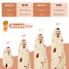 Admitrack Burrito Tortilla Blanket 71in, Double Sided Super Soft Flannel Throw, Gag Novelty Tortilla White Elephant Gift for Christmas Adults Kids Couples Parties view 3