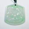 Certified Green Natural A Jade Jadeite Pendant No Face Buddha God  704045 view 1