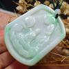 Certified Green Natural A Jade Jadeite Pendant No Face Buddha God  704045 view 3