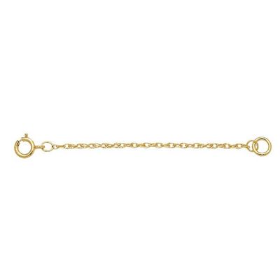 14K Yellow Gold Flat Cable 1.5 mm Chain or Anklets Extender, 2", 3" Length Priced Individually Findings, Collar Extensor Cadena (2)