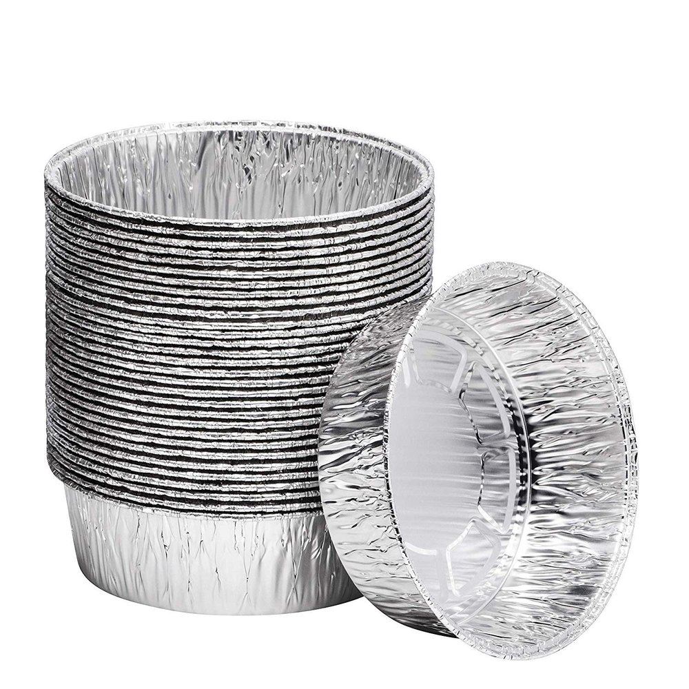 8-Inch Aluminum Dutch Oven Liner Pans | Disposable Cake Pan and Extra Deep Foil Pans for Baking, Freezing, and Storage | Durable Round Baking Pans | 100 Count