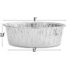 8-Inch Aluminum Dutch Oven Liner Pans | Disposable Cake Pan and Extra Deep Foil Pans for Baking, Freezing, and Storage | Durable Round Baking Pans | 100 Count view 3