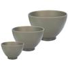 APPEARUS 3-Piece Silicone Face Mask Mixing Bowl Set  Professional Spa Facial Mask Mixing Tool  Flexible, Odor-Free, Microwavable & Dishwasher Safe  Ideal for Skincare & DIY Beauty (Dark Gray) view 1