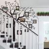Staircase Family Tree Wall Decal - Reverse Cut - by Simple Shapes  (109.5w x 105h Inch - Standard Size, Black) view 1