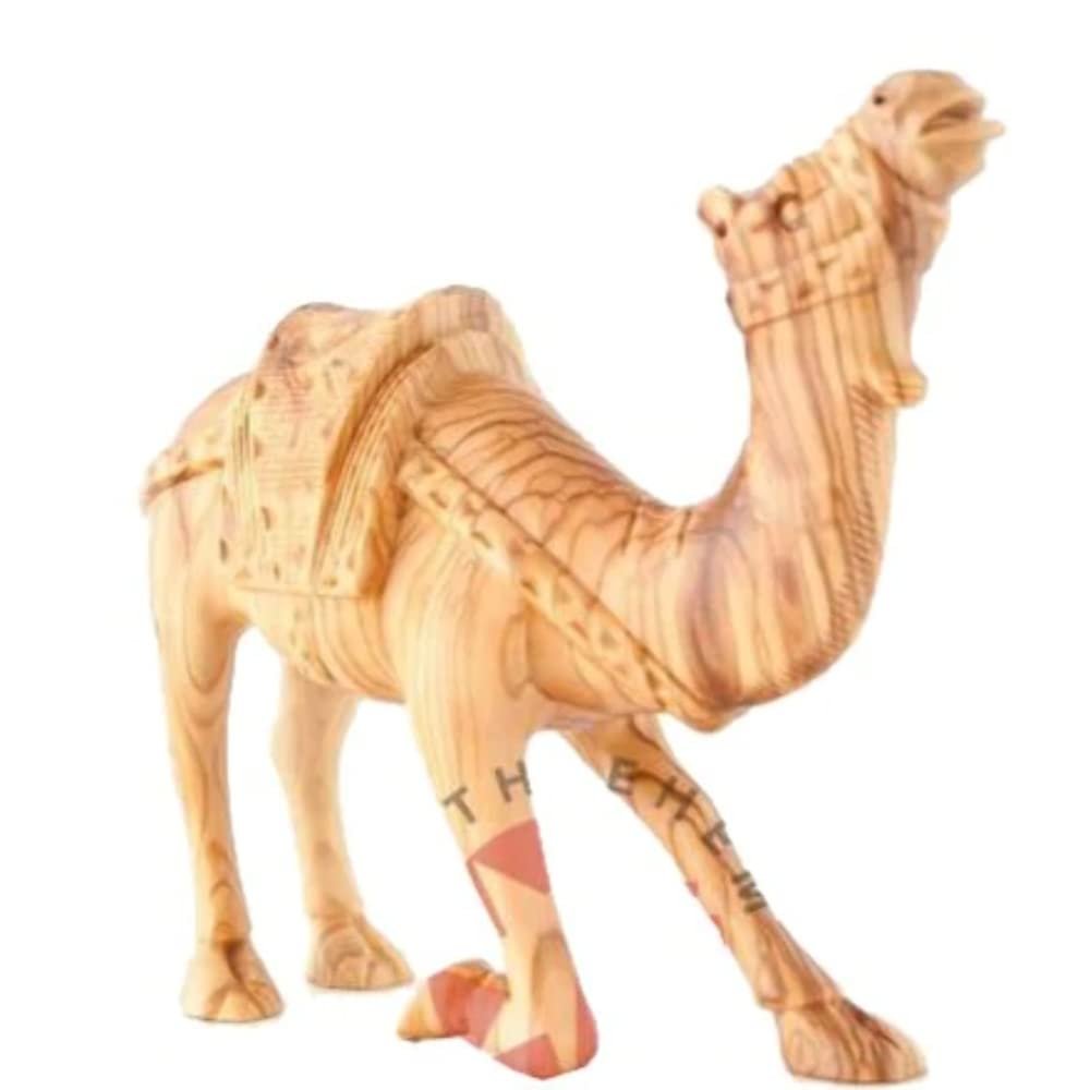 Bethlehem Handicrafts Kneeling Hand Carved Camel [Large]