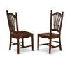 East West Furniture DUDO5-MAH-W 5 Piece Kitchen Table Set for 4 Includes a Rectangle Dining Room Table and 4 Solid Wood Seat Chairs, 36x60 Inch, Mahogany view 4