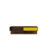 Manhattan Comfort Astor Modern Living Room Floating Entertainment Center with Media Shelves, 70.86", Rustic Brown/Yellow view 4