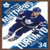 Trends International NHL Toronto Maple Leafs - Austin Matthews 16 Wall Poster, 22.375" x 34", Mahogany Framed Version view 1