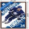 Trends International NHL Toronto Maple Leafs - Austin Matthews 16 Wall Poster, 22.375" x 34", Mahogany Framed Version view 3