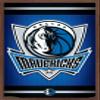 Trends International NBA Dallas Mavericks - Logo 14 Wall Poster, 22.375" x 34", Mahogany Framed Version view 1