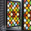 XXRBB Frosted Stained Glass Window Film,Bathroom Sticker Opaque Privacy Self-Adhesive Glass Film,for Livingroom Kitchen Rental Apartment,70x800cm(28x315inch) view 1