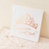 Calculs Libro De Firmas para Quinceaera Guest Book 15th Quinceanera Party Favors Polaroid Picture Book Decorations 8.5 Square White Cover Rose Gold Gilding view 1