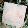 Calculs Libro De Firmas para Quinceaera Guest Book 15th Quinceanera Party Favors Polaroid Picture Book Decorations 8.5 Square White Cover Rose Gold Gilding view 4