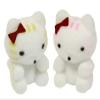 Factory Direct Craft Package of 12 Sitting Flocked Miniature White Kittens with Bow for Easter and Spring Dcor, Favors and Crafts (Size: 1 inch) view 3