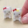 Factory Direct Craft Package of 12 Sitting Flocked Miniature White Kittens with Bow for Easter and Spring Dcor, Favors and Crafts (Size: 1 inch) view 4