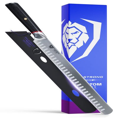 Dalstrong Slicing & Carving Knife - 12 inch Slicer - Phantom Series - Japanese High-Carbon AUS8 Steel - Pakkawood Handle - Kitchen Knife - Brisket Knife - Sheath Included