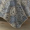 Stone Cottage - Queen Quilt Set, Reversible Cotton Bedding with Matching Shams, Ideal Bedding Set (Arell Blue, Queen) view 4
