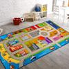 Booooom Jackson Kids Car Rug Play Mat 60x32 inches,Car Mat,Non Slip Kids Rug for Bedroom Boys Playroom,Play Carpet for Trucks,Fun Area Rug,Around City Town Carpet view 1