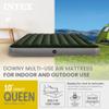 Intex 64763E Dura-Beam Standard Downy Air Mattress: Fiber-Tech  Queen Size  Built-in Foot Pump  10in Bed Height  600lb Weight Capacity view 2