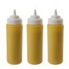 24 Oz Plastic Condiment Squeeze Bottles [24 PACK] Squirt Bottle for Sauces, Dressing, Arts and Crafts, Ketchup, Mustard, Oil, BBQ - Clear Reusable Plastic Containers, BPA Free, Dishwasher Safe view 1