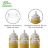 24 Oz Plastic Condiment Squeeze Bottles [24 PACK] Squirt Bottle for Sauces, Dressing, Arts and Crafts, Ketchup, Mustard, Oil, BBQ - Clear Reusable Plastic Containers, BPA Free, Dishwasher Safe view 4