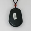 2" China Certified Nature Hetian Nephrite JadeWealth Kylin Hand Carved Necklace Pendant 2977 view 4