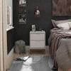 Manhattan Comfort Rockefeller Nightstand with Drawers, Mid Century Modern Bedside Table, Minimalist Display and Storage Organizer, Ideal for Bedroom and Living Room, Off-white view 2