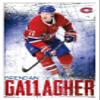 NHL Montreal Canadiens - Brendan Gallagher 18 Wall Poster, 34L" x 22.4W", White Framed Version view 1