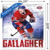 NHL Montreal Canadiens - Brendan Gallagher 18 Wall Poster, 34L" x 22.4W", White Framed Version view 3