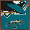 Trends International NHL San Jose Sharks - Logo 14 Wall Poster, 22.375" x 34", Mahogany Framed Version view 1