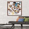 Trends International NBA Golden State Warriors - Stephen Curry 16 Wall Poster, 22.375" x 34", Mahogany Framed Version view 2