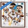 Trends International NBA Golden State Warriors - Stephen Curry 16 Wall Poster, 22.375" x 34", Mahogany Framed Version view 3