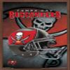 Trends International NFL Tampa Bay Buccaneers - Helmet 16 Wall Poster, 22.375" x 34", Mahogany Framed Version view 1