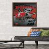 Trends International NFL Tampa Bay Buccaneers - Helmet 16 Wall Poster, 22.375" x 34", Mahogany Framed Version view 2