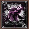Trends International DC Comics Movie - The Dark Knight - The Joker Playing Card Wall Poster, 22.375" x 34", Mahogany Framed Version view 1