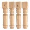 Osborne Portsmouth Coffee Table Leg in Knotty Pine Wood (Set of Four), Replacement Unfinished Wood Legs for Coffee Table or Bench Seat, Sanded and Ready to be Finished view 1