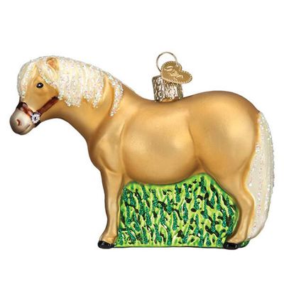 Old World Christmas Shetland Pony Glass Blown Ornament for Christmas Tree