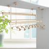 Drying rack Lift Ceiling-Mounted Airer Pulley Washer Dryer Clothesline Suitable for Bathroom Outdoor Balcony Aluminum 150cm view 1