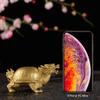 2.6in Feng Shui Brass Dragon Turtle Longevity Fertility Turtle Statue Collectible Parents Gift ZD127 view 3