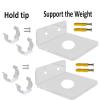 Pmsanzay 2 Pack, Universal Clear Acrylic Rack Lightsaber Display Wall Mount Light Saber Wall Rack Lightsaber Laser Sword Light Saber Wall Holder LED Light Saber Stand - Hardware Included. view 2