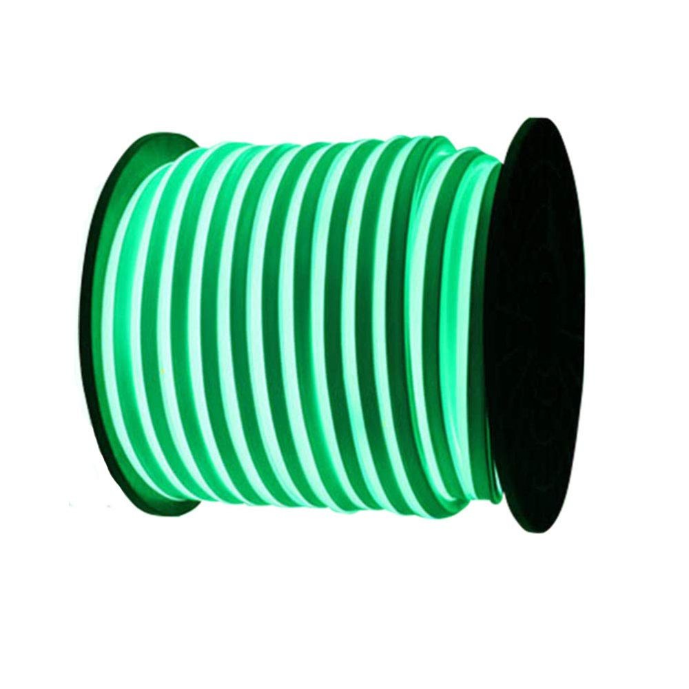 XUNATA Waterproof LED Neon Rope Light 12V SMD 2835 120 LEDs/m Flexible LED Strip Bar Letter Sign Lamp for Garden Patio Party Christmas Thanksgiving Outdoor Decoration (20m LED Strip+Connector, Green)
